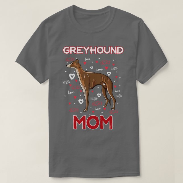 Camiseta Greyhound Mãe (Frente do Design)