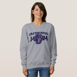 Camiseta Greyhound Mamãe Cute Roxo Adoção dos Greyhounds
