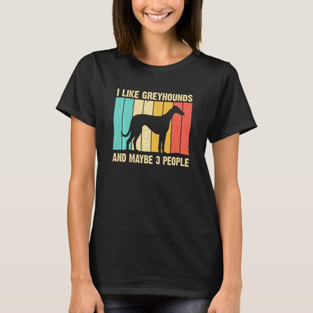 Camiseta Greyhound Men Italiano Greyhound (Frente)