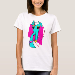 Camiseta Greyhound Minimalística de Arte Pop