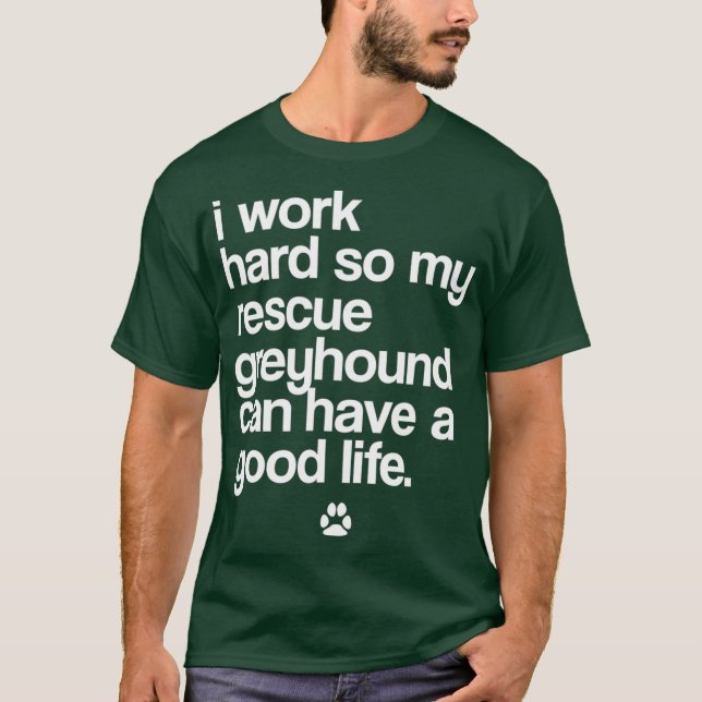 Camiseta Greyhound Owner Engraçado Dog Lover (Frente)