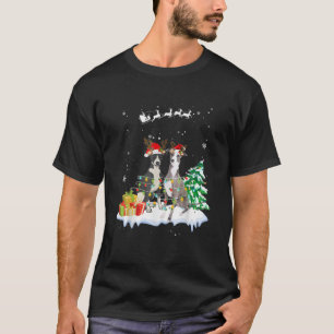 Camiseta Greyhound Papai noel Árvore de Natal Light Pajama