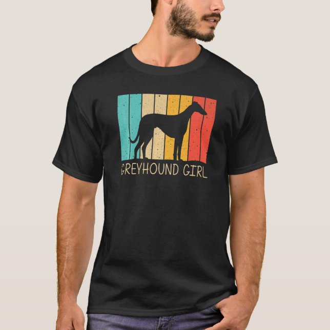 Camiseta Greyhound Para Meninas Crianças Salvamento De Grey (Frente)