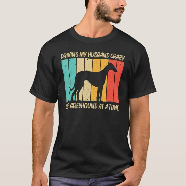 Camiseta Greyhound Para Mulheres Mãe Salvamento De Greyhoun (Frente)