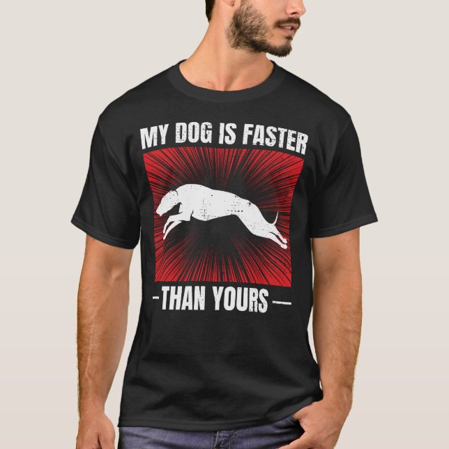 Camiseta Greyhound Racer, Pet Race Animal Racer (Frente)