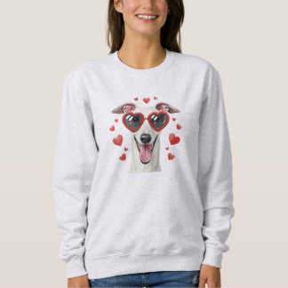 Camiseta Greyhound Valentine Oil Painting Dog Portrait