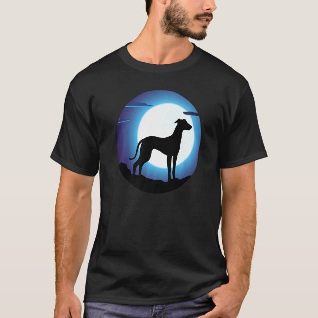 Camiseta Greyhound Windhound Retro (Frente)