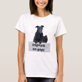 Camiseta Greyhounds cita o texto do cão Greyhound