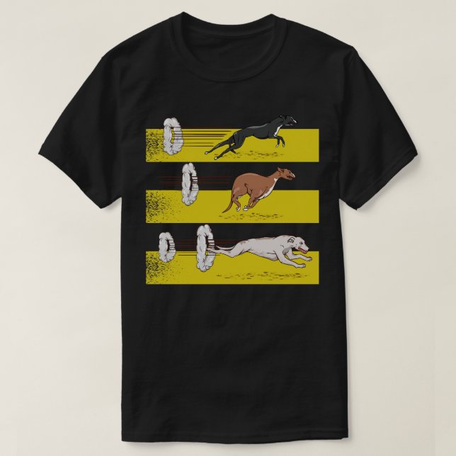 Camiseta Greyhounds correndo (Frente do Design)