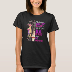 Camiseta Greyhounds É Uma Menina Melhor Amiga Cachorro Mamã