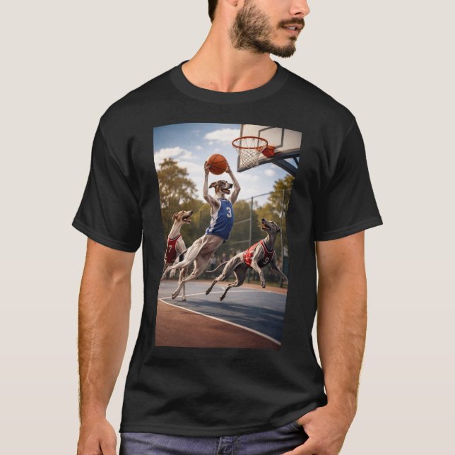 Camiseta Greyhounds playing basketball (Frente)