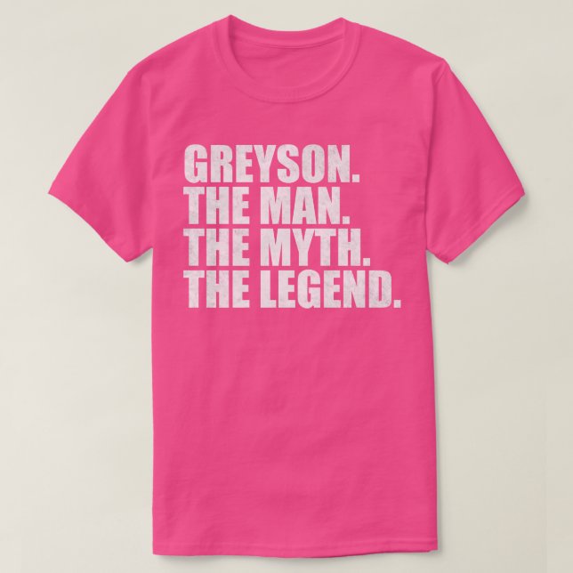Camiseta Greyson Nome Greyson Nome próprio (Frente do Design)