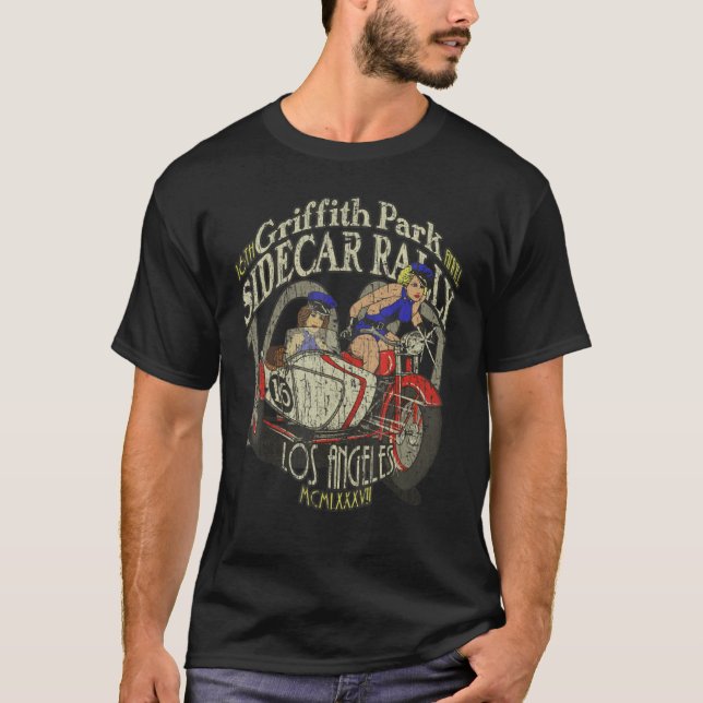 Camiseta Griffith Park Sidecar Rally 1987 (Frente)