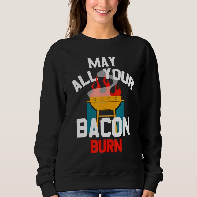 Camiseta Grill Burning Bacon (Frente)