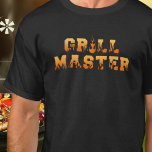 Camiseta GRILL MASTER Barbeque<br><div class="desc">A camiseta de CHURRASCO final para qualquer Mestre Grill que se preze. A design apresenta chamas e tipografia de fogo. Personalize-o ainda mais adicionando texto à frente ou atrás (sem custo extra). Faz um presente de excelente para aquele que ama cozinhar ao ar livre, seja virando hambúrgueres ou fumando suas...</div>