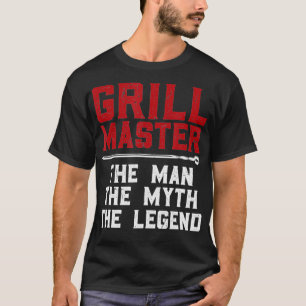 Camiseta Grill Mestre O Homem O Mito O Maneiro Da Lenda