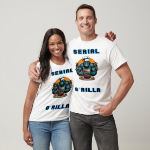 Camiseta G'rilla Mestre Churrasco Serial Grillador Diversão