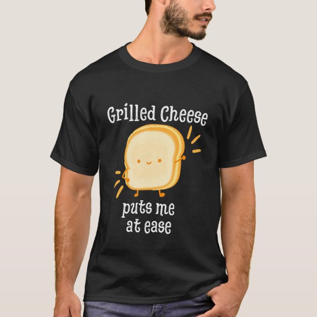 Camiseta Grilled Cheese Cheesey Comfort Food Sandwich (Frente)