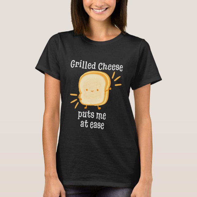 Camiseta Grilled Cheese Cheesey Comfort Food Sandwich (Frente)
