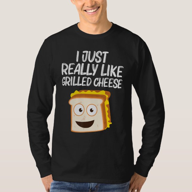 Camiseta Grilled Cheese   Designs Men Women Grilling Foodie (Frente)