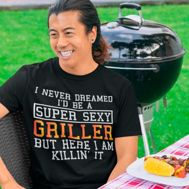 Camiseta Griller Funny Grilling BBQ Smoking Lover (Criador carregado)