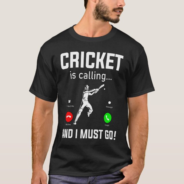 Camiseta Grilo Engraçado está a chamar e eu tenho de ir Ent (Frente)