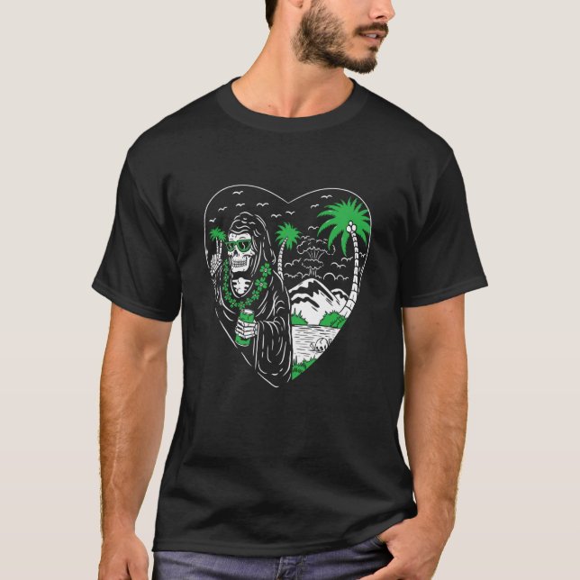 Camiseta Grim Reaper American Traditional Tattoo Tink Old S (Frente)