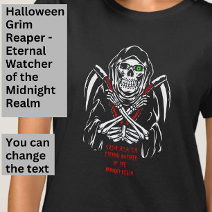 Camiseta Grim Reaper Eternal Watcher White Red em Preto