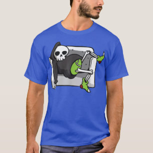 Camiseta Grim Reaper Sobre O Sotaque Preguiçoso De Hallowee