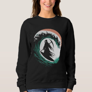Camiseta Grim Reaper Surfing - Sur de Figurino de Halloween