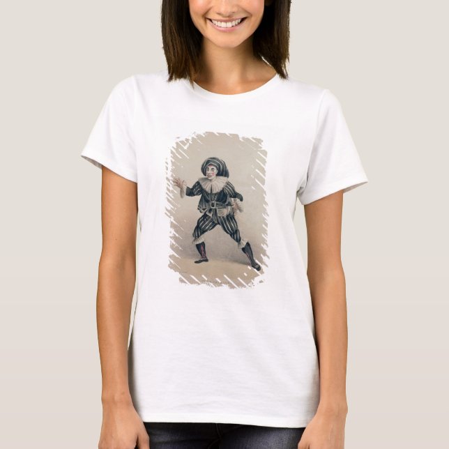 Camiseta Grimaldi como Scaramouche, do dell'Ar de Commedia (Frente)