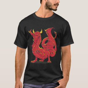 Camiseta Grimmy Red Dragon Chinês Vermelho