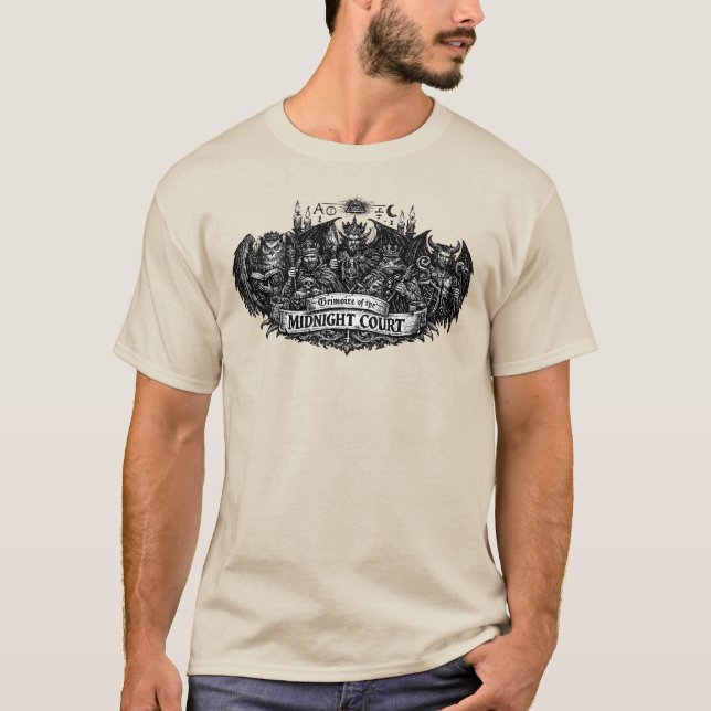 Camiseta Grimório do Tribunal da Meia-Noite (Frente)
