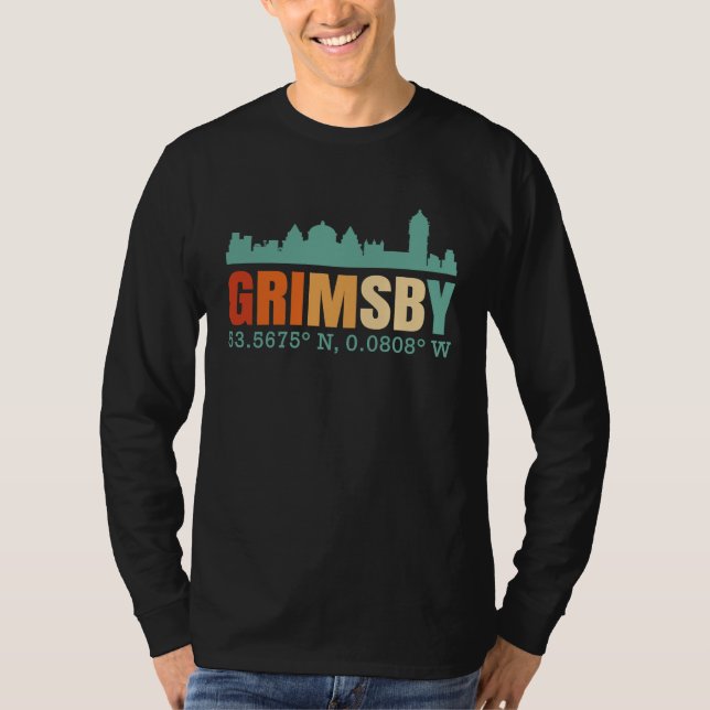 Camiseta Grimsby City Skyline (Frente)