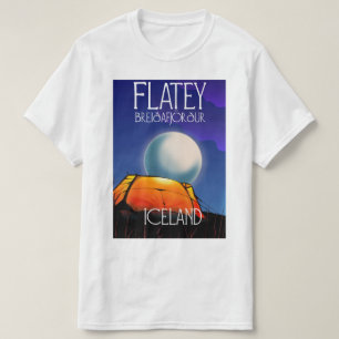Camiseta Grímsey poster de viagens da Islândia