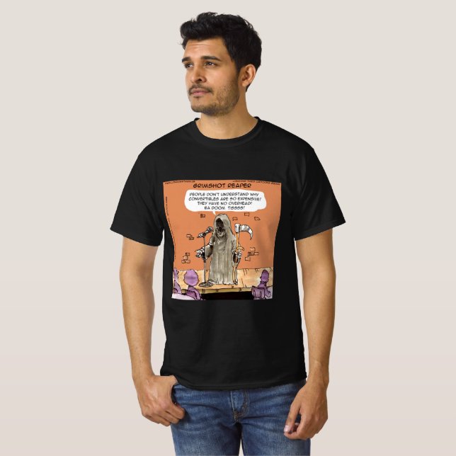 Camiseta Grimshot Reaper Funny Grim Reaper Standup Comic (Frente Completa)