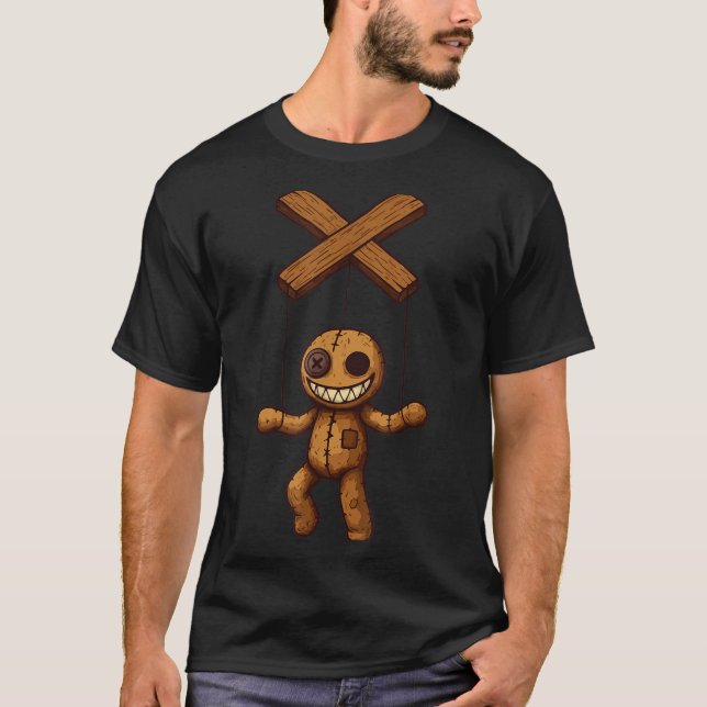 Camiseta Grimstring – Soky Playful Puppet Marionette Cartoo (Frente)