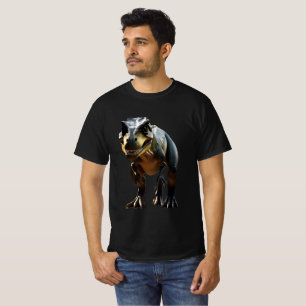 Camiseta **"Grin Fearsome: O T-Rex Esmirante"**