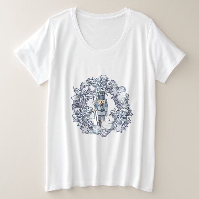 Camiseta Grinalda do Nutcracker do White Christmas (Frente do Design)