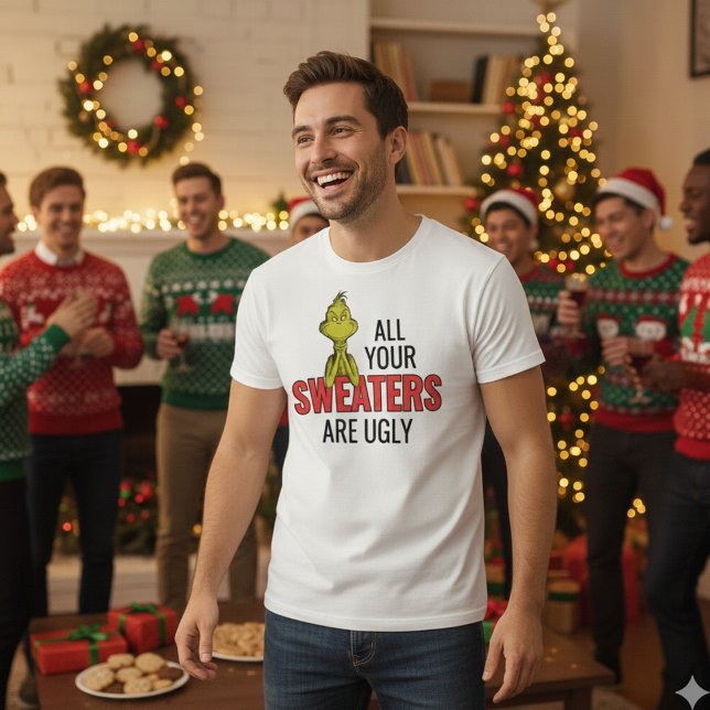 Camiseta Grinch All Your Sweaters Are Ugly (Criador carregado)