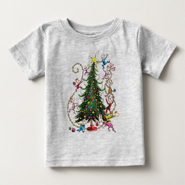 Camiseta Grinch Clássico | Árvore de Natal (Frente)