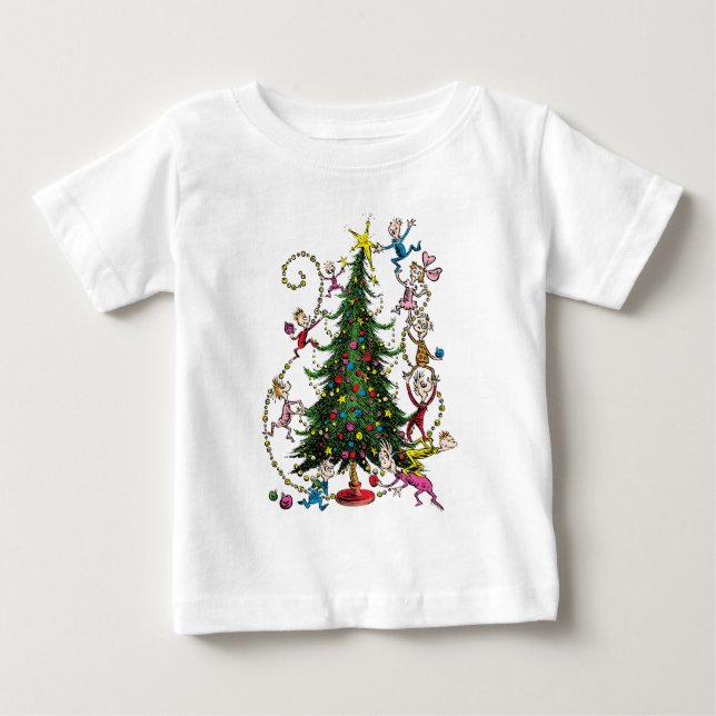 Camiseta Grinch Clássico | Árvore de Natal (Frente)