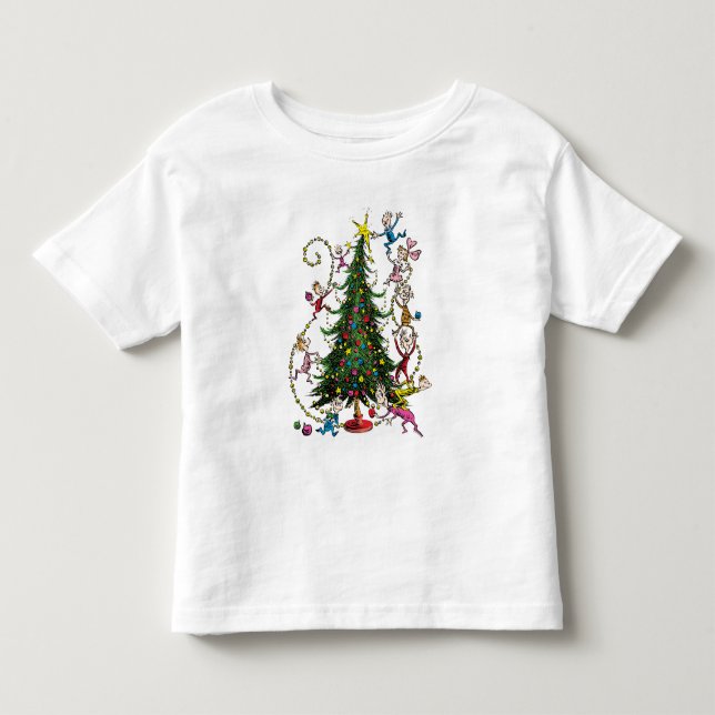 Camiseta Grinch Clássico | Árvore de Natal (Frente)