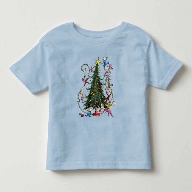 Camiseta Grinch Clássico | Árvore de Natal (Frente)