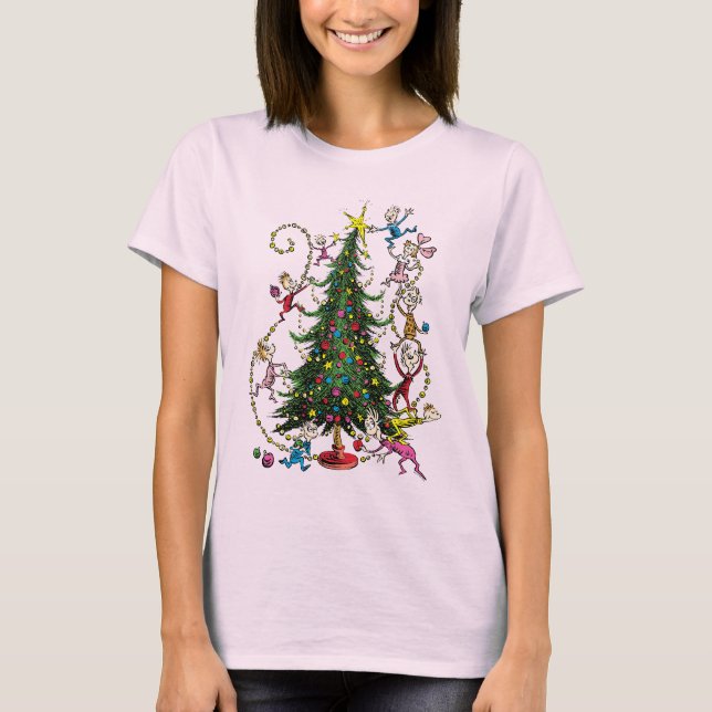 Camiseta Grinch Clássico | Árvore de Natal (Frente)