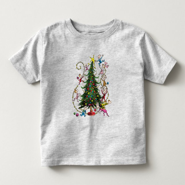 Camiseta Grinch Clássico | Árvore de Natal (Frente)