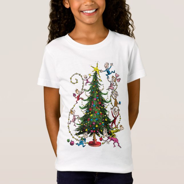Camiseta Grinch Clássico | Árvore de Natal (Frente)