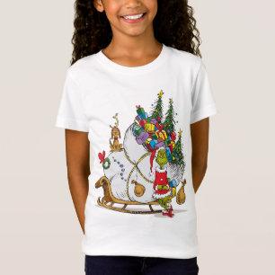 Camiseta Grinch Clássico   Grinch & Max com Trenó