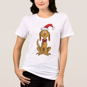 Camiseta Grinch Clássico Max - Chapéu de Papai Noel