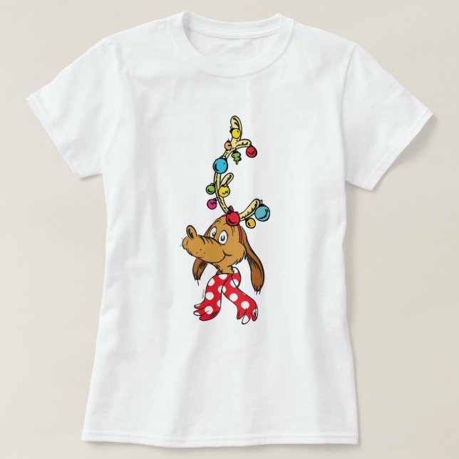 Camiseta Grinch Clássico | Max - Feliz Natal (Frente do Design)